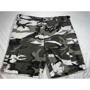 Rothco BDU Cargo Shorts Mens XXL Regular City Camo Grey White Black Tactical